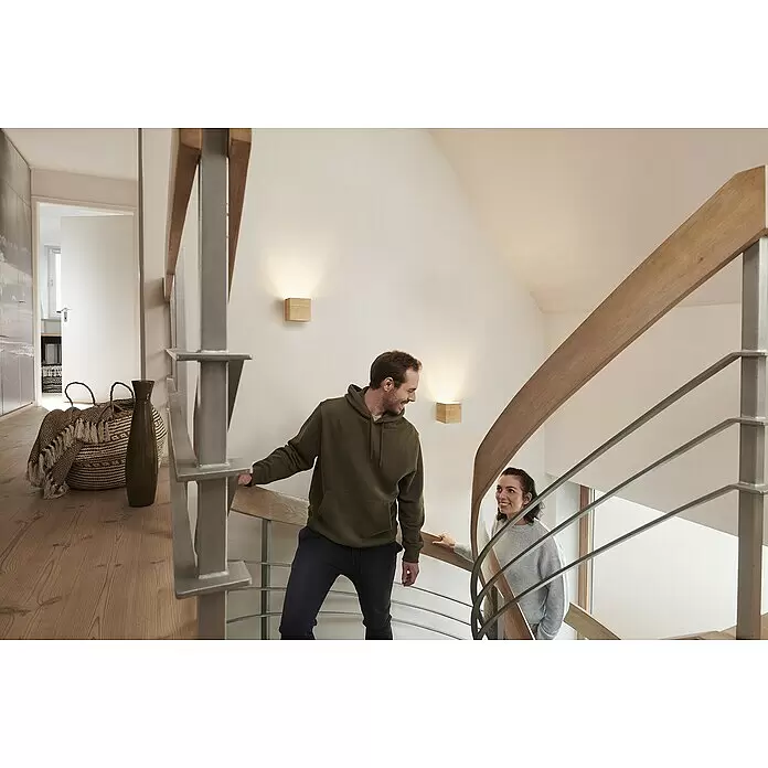 Ledvance Smart+ WiFi LED-Wandleuchte7 W, L x B x H: 11 x 11 x 11 cm, Gelb, Warmweiß