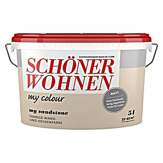 SCHÖNER WOHNEN-Farbe my colour Wandfarbe (My Sandstone, Matt, 5 l)