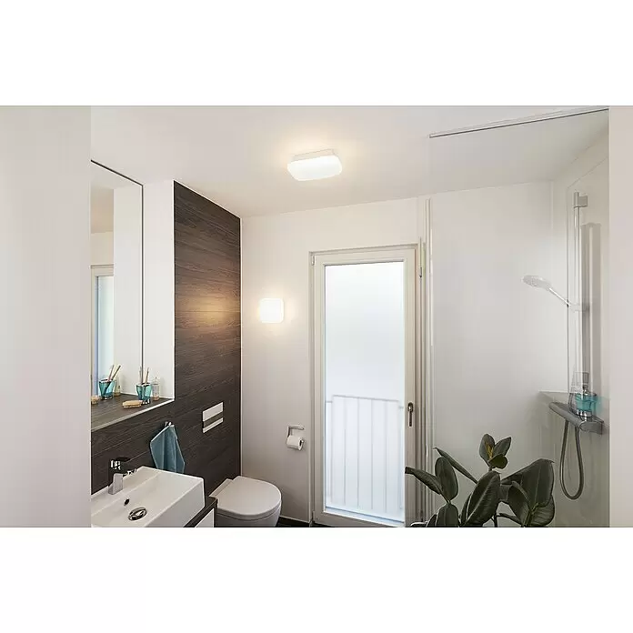 Ledvance LED-Wandleuchte - 12 W, L x B x H: 20 x 20 x 9,4 cm, Weiß, Mehrfarbig - Stimmungsaufnahme