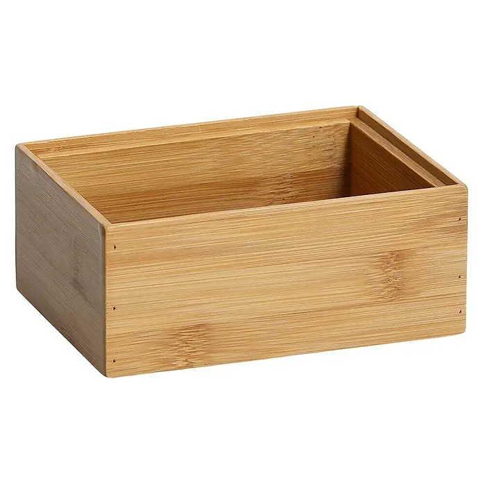 Zeller Present Holzkisten-Set - 14,5 x 11 cm, Bambus - Hölzerne Aufbewahrungsbox mit schlichtem Design. Diese Box ist ideal zum Ordnen von kleinen Gegenständen und verleiht jedem Raum einen Hauch von natürlicher Eleganz.