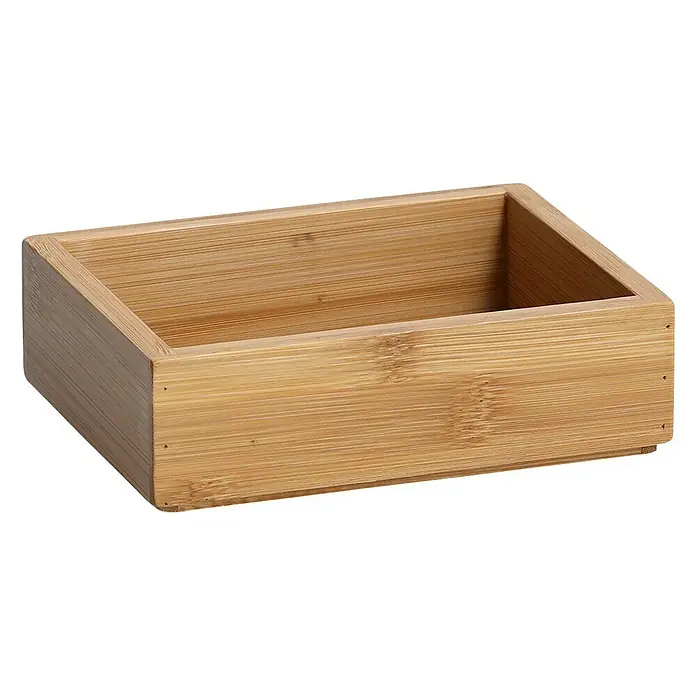 Zeller Present Holzkisten-Set - 14,5 x 11 cm, Bambus - Holzbox, ideal für die Aufbewahrung verschiedener Gegenstände. Die schlichte Holzstruktur passt zu jedem Dekor.