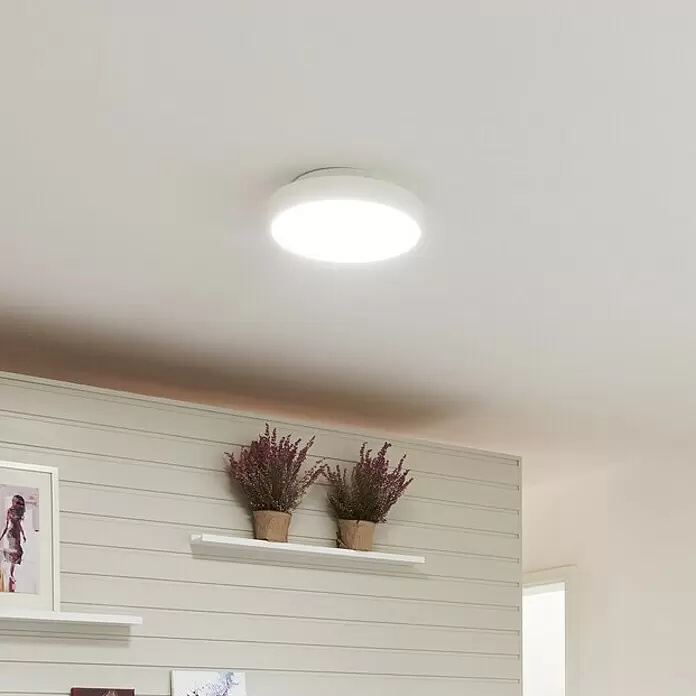 Ledvance LED-Deckenleuchte rund - 28 W, Ø x H: 35 x 9 cm, Weiß, RGBW - Bildausschnitt
