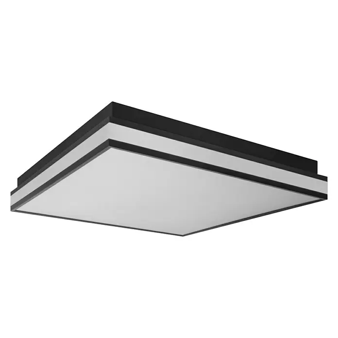 Ledvance LED-Deckenleuchte - 42 W, L x B x H: 45 x 45 x 8,6 cm, Schwarz, Mehrfarbig - Quadratische Deckenleuchte in Schwarz und Weiß. Das elegante Design sorgt für eine moderne Beleuchtungslösung in jedem Raum.