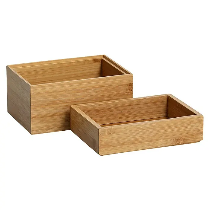 Scatola Portanastri Per Regalo - Organizer Con 5 Occhielli, Grigio, 29x15x12cm - Foto 2