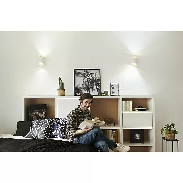 Ledvance LED-Wandleuchte12 W, L x B x H: 12,7 x 9,5 x 20 cm, Weiß, Mehrfarbig