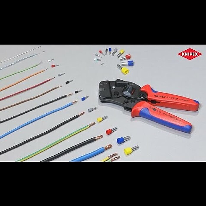 Knipex Crimpzange für AderendhülsenBrüniert, Fronteinführung Product