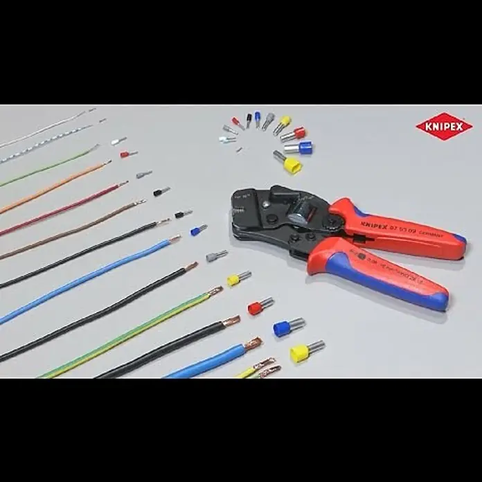 Knipex Crimpzange - Zwangssperre - KNIPEX Selbsteinstellende Crimpzange mit Fronteinfhrung (97 53 09)