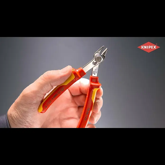 Knipex Seitenschneider Super-Knips - Länge: 12,5 cm - Electronic Super Knips® VDE (Art.-Nr.78 06 125)