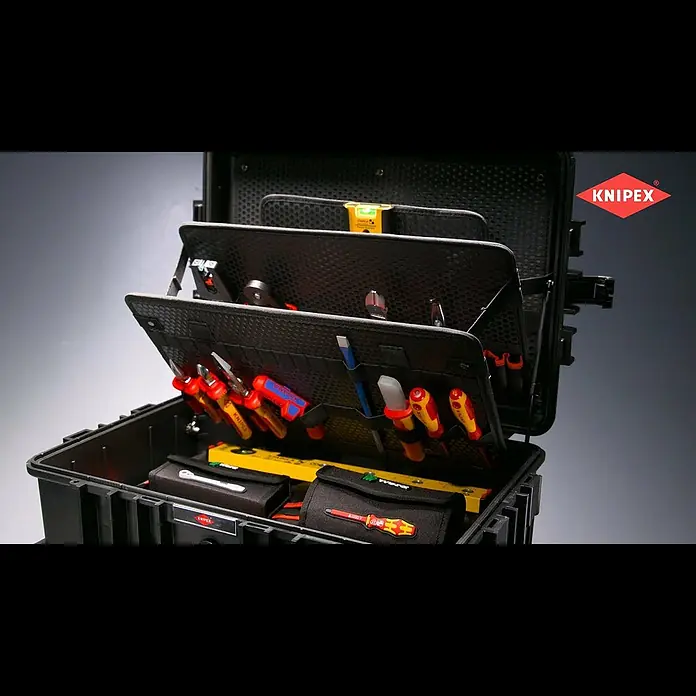 Knipex Werkzeugkoffer Robust 45 Move Elektro - 63 -tlg. - Werkzeugkoffer Robust45 Move Elektro (00 21 37)