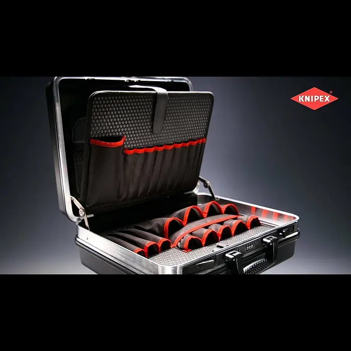 Knipex Werkzeugkoffer Basic - Fassungsvermögen: 27 l, Ohne Inhalt - Werkzeugkoffer "Basic" (00 21 05 LE)