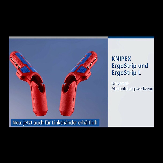 Knipex Abisolierzange (Länge: 13,5 cm, Passend für: Linkshänder) | BAUHAUS