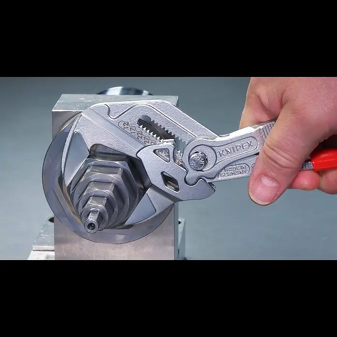 Knipex ZangenschlüsselLänge: 250 mm, Greifkapazität Muttern: 52 mm, Poliert, Kunststoff überzogen - KNIPEX Zangenschlssel  Der Klassiker neu erfunden