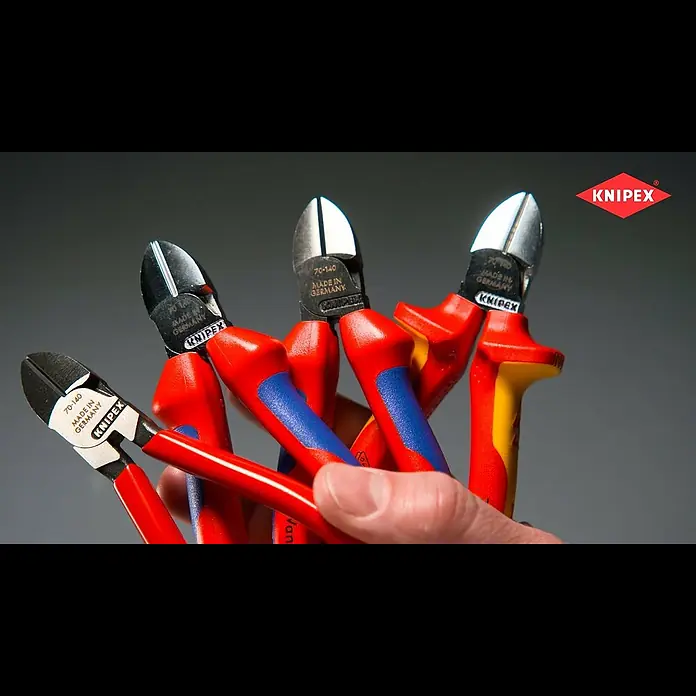 Knipex Seitenschneider - Länge: 14 cm, Rot - Seitenschneider 140mm (70 xx 140)