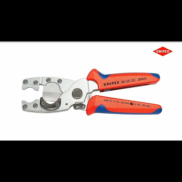 Knipex Rohrabschneider - Durchmesser Rohr: 12 mm - 35 mm - KNIPEX Werkstatt-TV: Rohrschneider fr Verbund- und Schutzrohre (90 25 20)