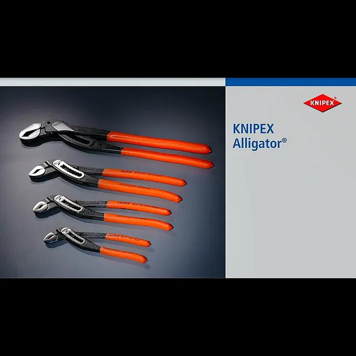 Knipex Wasserpumpenzange Alligator - Länge: 250 mm, Poliert - Der KNIPEX Alligator