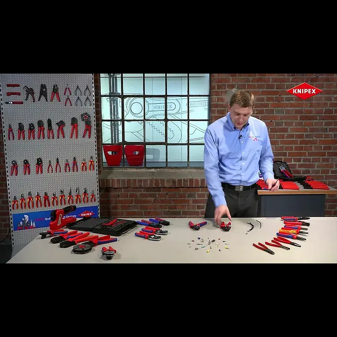 Knipex Crimpzange - Zwangssperre - KNIPEX Selbsteinstellende Crimpzangen fr Aderendhlsen