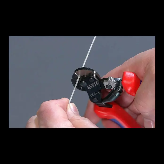 Knipex Drahtseilschere - Länge: 16 cm, Härte Schneide: 62 HRC - KNIPEX Werkstatt-TV: Drahtseilschere (95 62 160)