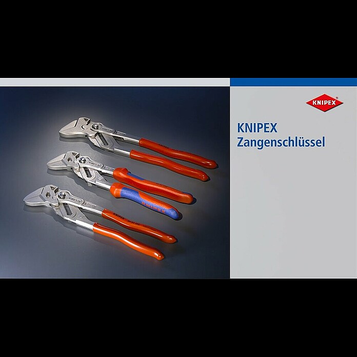 Knipex Zangenschlüssel (Greifkapazität Muttern: 35 mm, Vernickelt, Kunststoff überzogen) | BAUHAUS