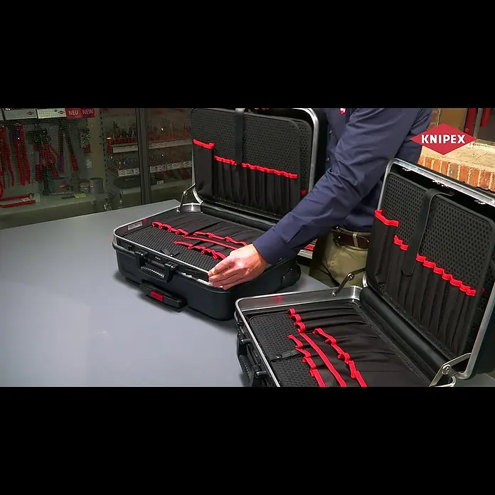Knipex Werkzeugkoffer Basic - Fassungsvermögen: 27 l, Ohne Inhalt - KNIPEX Werkstatt TV (00 21 05, 00 21 06)