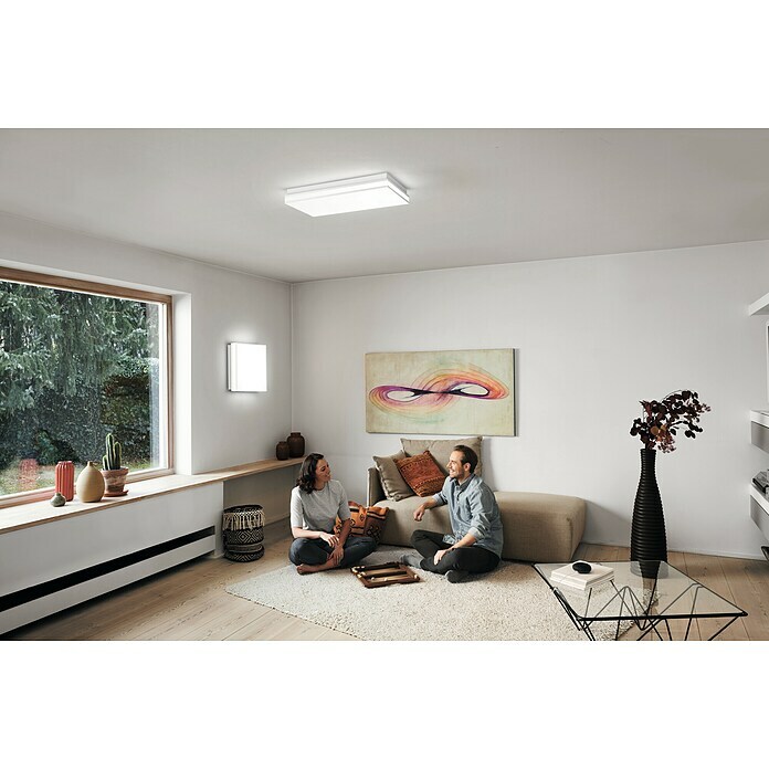 Ledvance LED-Deckenleuchte (42 W, L x B x H: 45 x 45 x 8,6 cm, Weiß, Mehrfarbig) | BAUHAUS