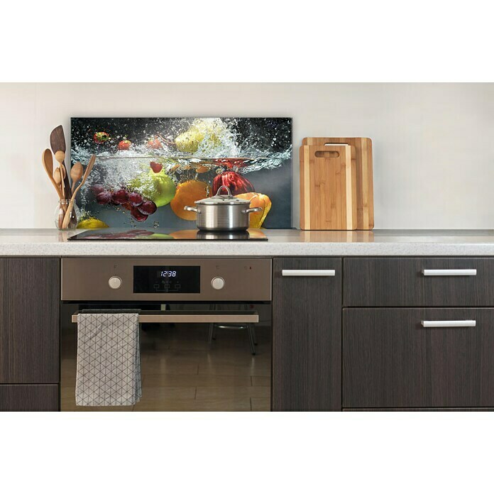 CUCINE KüchenrückwandFruit Splash, 80 x 40 cm, Stärke: 6 mm, Einscheibensicherheitsglas (ESG) Front View