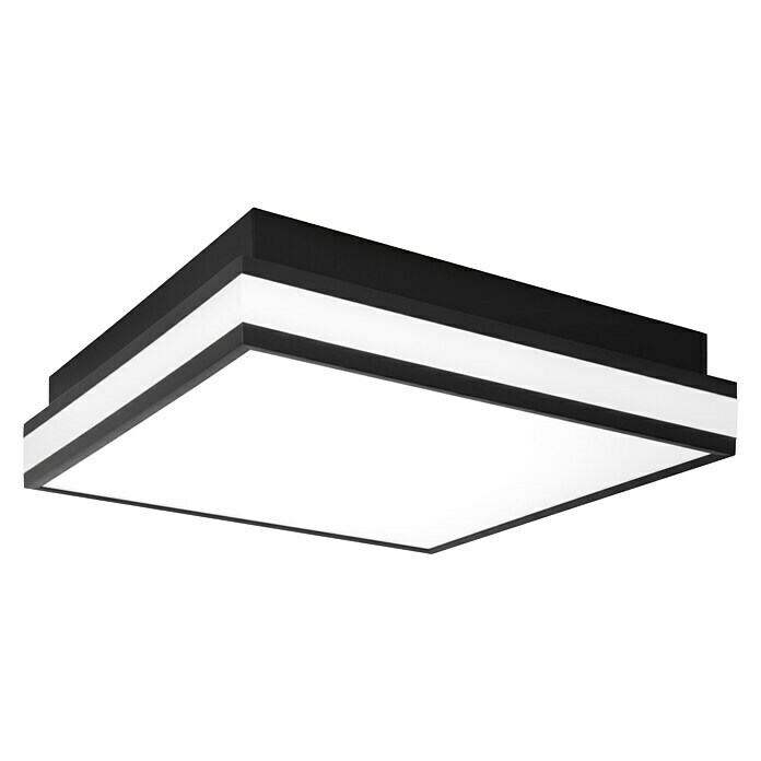 Ledvance LED-Deckenleuchte (26 W, L x B x H: 30 x 30 x 8,6 cm, Schwarz, Warmweiß) | BAUHAUS