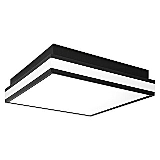 Ledvance LED-Deckenleuchte (26 W, L x B x H: 30 x 30 x 8,6 cm, Schwarz, Warmweiß)