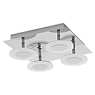 Ledvance LED-Deckenleuchte (26 W, L x B x H: 30 x 30 x 9,3 cm, Silber, Mehrfarbig)