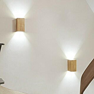 Ledvance Smart+ WiFi LED-Wandleuchte (12 W, L x B x H: 11 x 11 x 21 cm, Gelb, Warmweiß)
