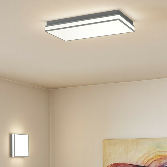 Ledvance LED-Deckenleuchte (42 W, L x B x H: 45 x 45 x 8,6 cm, Grau, Mehrfarbig) | BAUHAUS