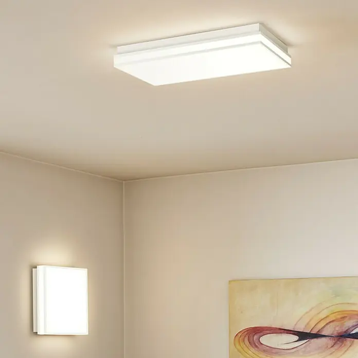Ledvance LED-Deckenleuchte - 42 W, L x B x H: 60 x 30 x 8,6 cm, Weiß, Mehrfarbig - Deckenleuchte und Wandleuchte im modernen Design, die für eine stimmungsvolle Beleuchtung in jedem Raum sorgen.