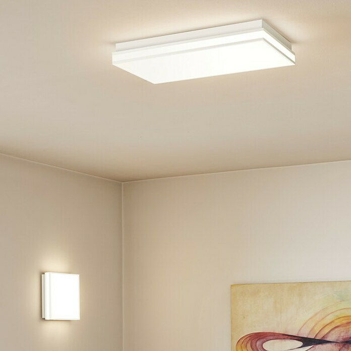 Ledvance LED-Deckenleuchte (42 W, L x B x H: 45 x 45 x 8,6 cm, Weiß, Mehrfarbig) | BAUHAUS