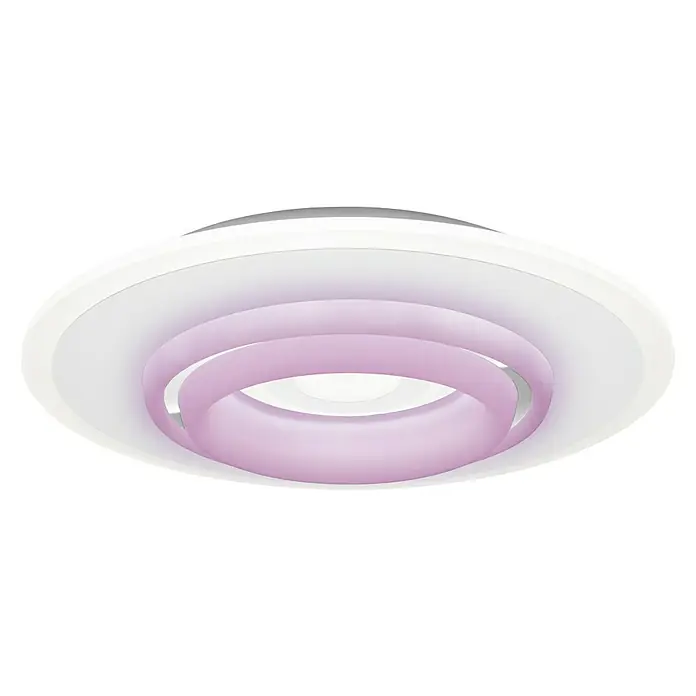 Ledvance LED-Deckenleuchte rund - 32 W, Ø x H: 50 x 10 cm, Weiß, RGBW - Moderne Deckenleuchte mit kreisförmigem Design und sanfter Beleuchtung für eine angenehme Atmosphäre.