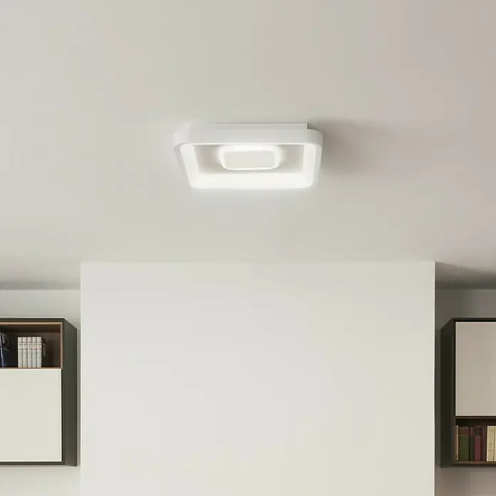 Ledvance LED-Deckenleuchte - 32 W, L x B x H: 48,5 x 48,5 x 8 cm, Weiß, Mehrfarbig - Deckenleuchte mit quadratischem Design.