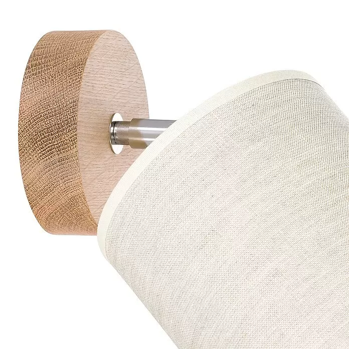Britop Lighting Boho Wandleuchte - 25 W, L x B x H: 13 x 25 x 20 cm, Eiche, Beige, E27 - Detailaufnahme