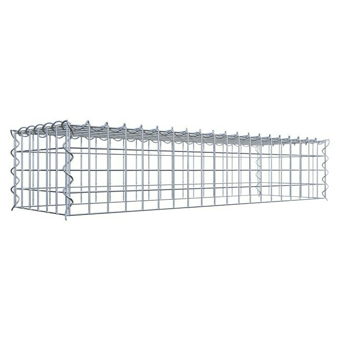 Gabiona Gabione Typ 3 (Zum Anbau in der Höhe, 100 x 30 x 20 cm, Stahl