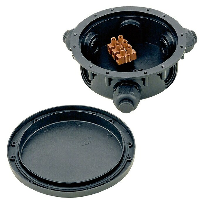 Eglo Feuchtraum-Abzweigdose Connector Box (IP68, Kunststoff, Schwarz)