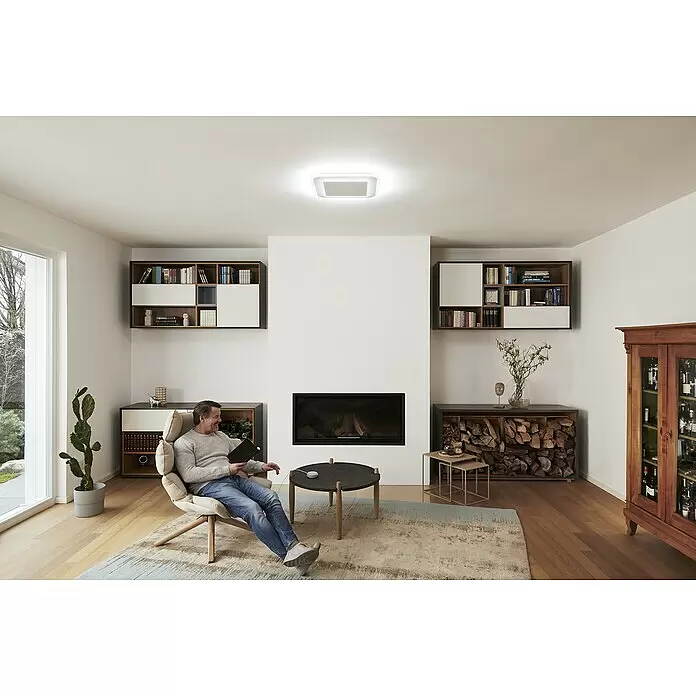 Ledvance LED-Deckenleuchte - 32 W, L x B x H: 50 x 50 x 5,5 cm, Weiß, RGBW - Anwendungsbeispiel