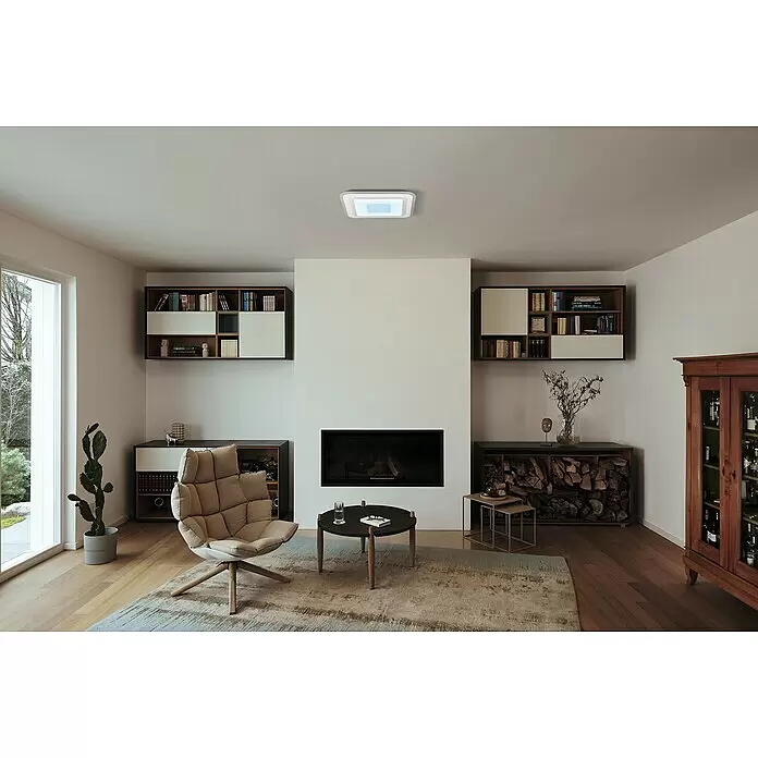 Ledvance LED-Deckenleuchte - 32 W, L x B x H: 50 x 50 x 5,5 cm, Weiß, RGBW - Stimmungsaufnahme