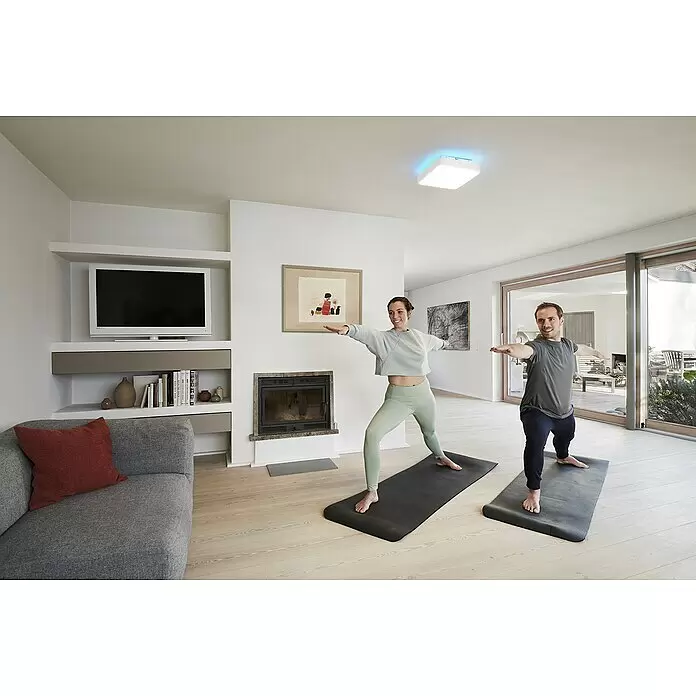 Ledvance LED-Deckenleuchte - 28 W, L x B x H: 35 x 35 x 9 cm, Weiß, RGBW - Anwendungsbeispiel