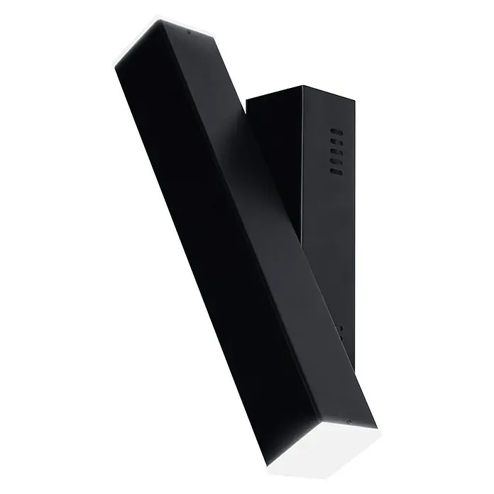 Ledvance LED-Wandleuchte - 12 W, L x B x H: 30,9 x 5 x 10,6 cm, Schwarz, Mehrfarbig - Eine moderne, mattschwarze Wandleuchte mit kubischer Form und integrierter LED-Beleuchtung für eine stilvolle Akzentuierung von Innenräumen.
