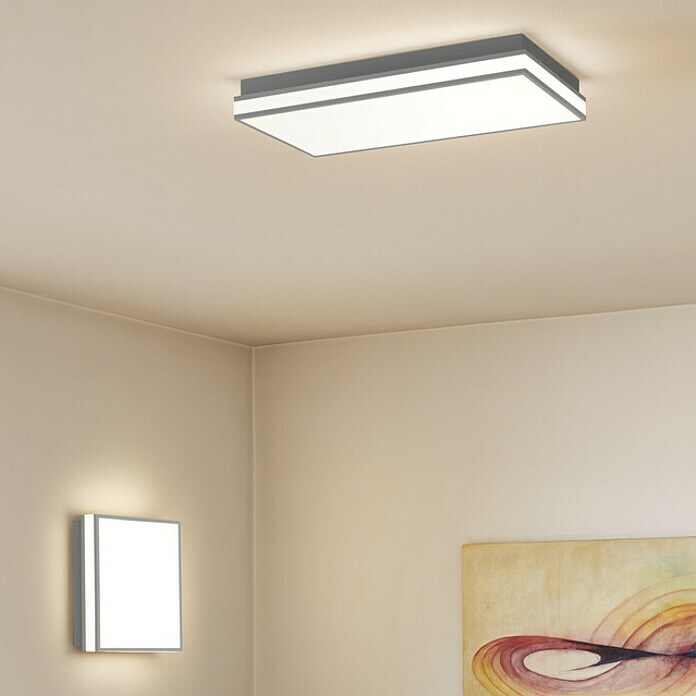 Ledvance LED-Deckenleuchte (42 W, L x B x H: 45 x 45 x 8,6 cm, Grau, Mehrfarbig) | BAUHAUS