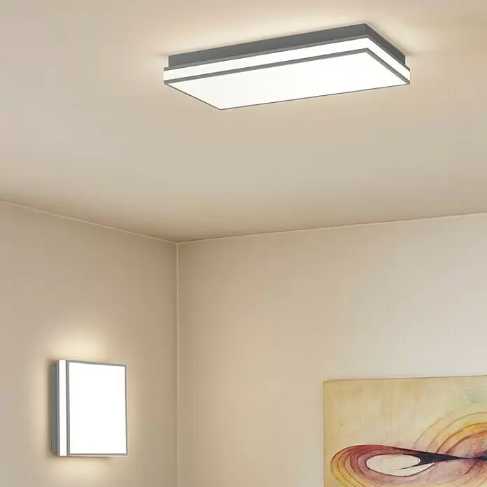 Ledvance LED-Deckenleuchte42 W, L x B x H: 45 x 45 x 8,6 cm, Grau, Mehrfarbig