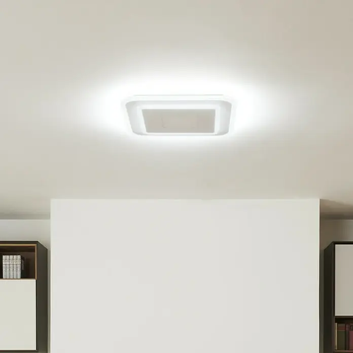 Ledvance LED-Deckenleuchte - 32 W, L x B x H: 50 x 50 x 5,5 cm, Weiß, RGBW - Moderne LED-Deckenleuchte mit quadratischem Design, die ein helles und gleichmäßiges Licht in den Raum wirft. Ideal für zeitgenössische Wohnräume.