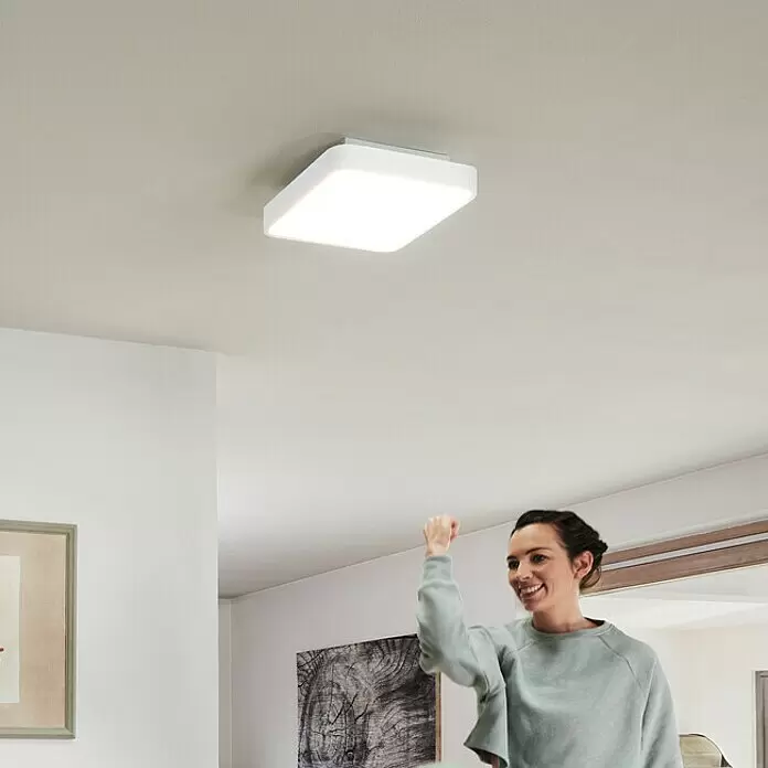 Ledvance LED-Deckenleuchte - 28 W, L x B x H: 35 x 35 x 9 cm, Weiß, RGBW - Bildausschnitt