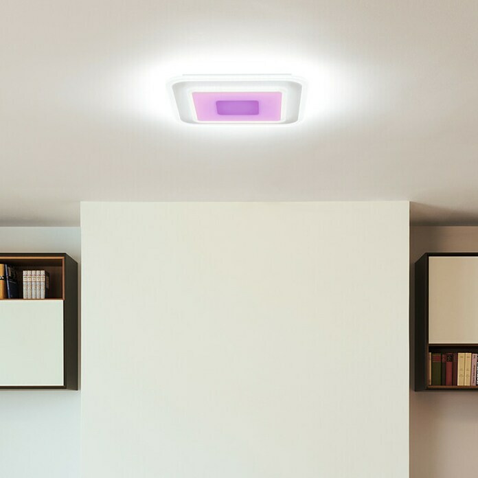 Ledvance LED-Deckenleuchte (32 W, L x B x H: 50 x 50 x 5,5 cm, Weiß, RGBW) | BAUHAUS