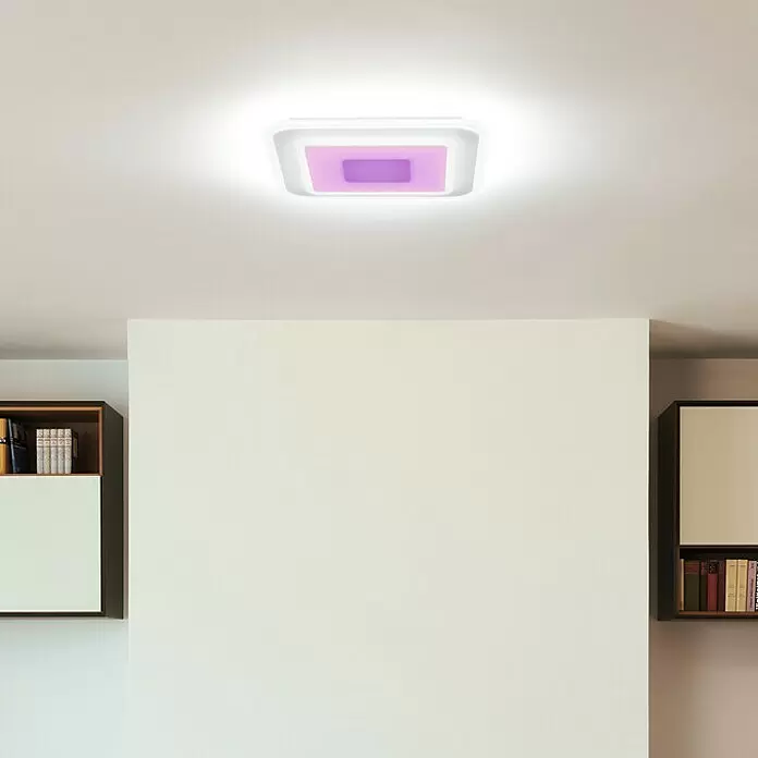 Ledvance LED-Deckenleuchte32 W, L x B x H: 50 x 50 x 5,5 cm, Weiß, RGBW