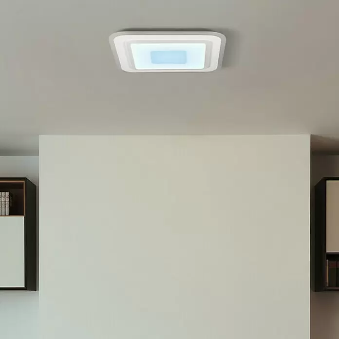 Ledvance LED-Deckenleuchte32 W, L x B x H: 50 x 50 x 5,5 cm, Weiß, RGBW
