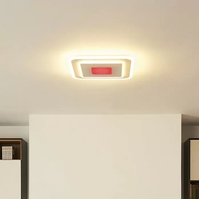 Ledvance LED-Deckenleuchte - 32 W, L x B x H: 50 x 50 x 5,5 cm, Weiß, RGBW - Bildausschnitt
