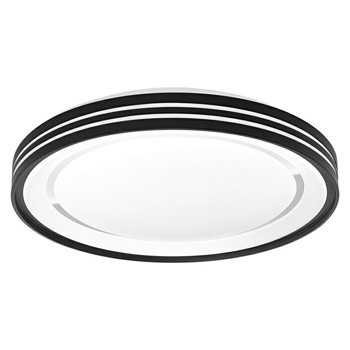 Ledvance LED-Deckenleuchte rund (30 W, Ø x H: 48,8 x 8,5 cm, Schwarz, Warmweiß) | BAUHAUS